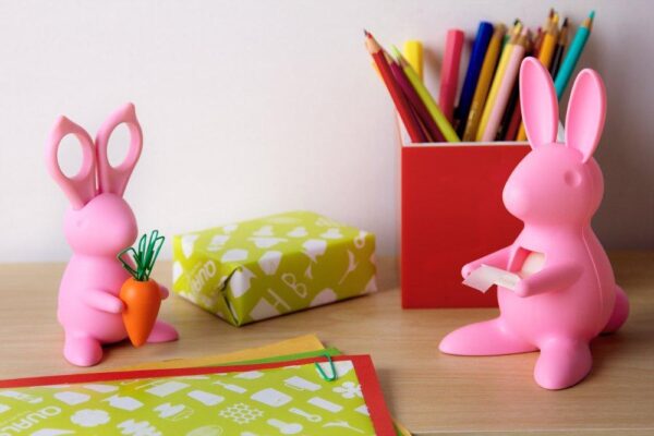 Desk Bunny Scissors & Clip Holder Black - Image 2