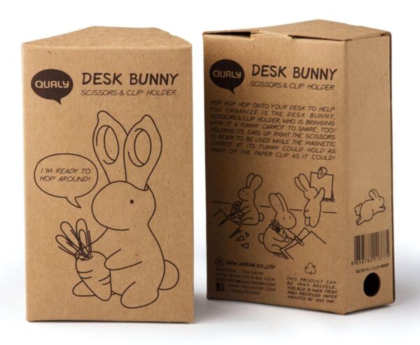 Desk Bunny Scissors & Clip Holder Black - Image 3