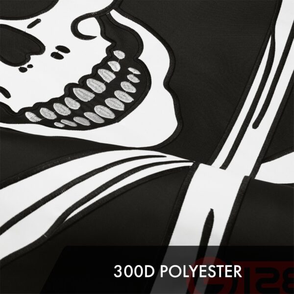 G128 2 Pack: Pirate Jolly Roger Bones Flag | 2.5x4 Ft | ToughWeave Series Embroidered 300D Polyester | Novelty Flag, Embroidered Design, Indoor/Outdoor, Brass Grommets - Image 4