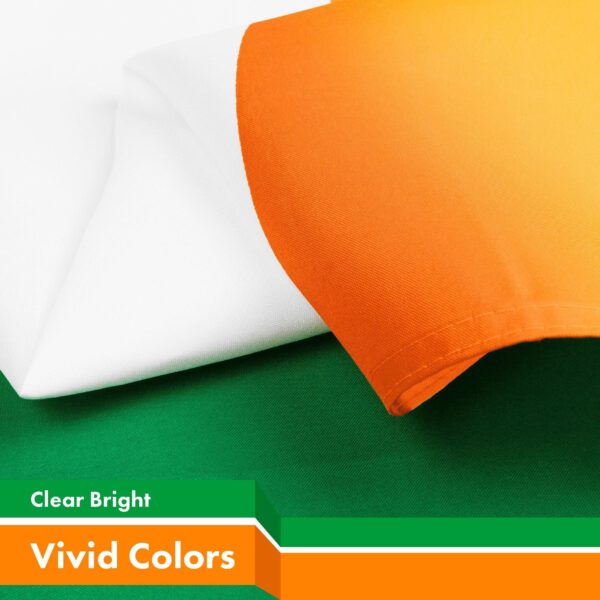 G128 Combo Pack: USA American Flag 3x5 Ft 150D Printed Stars & Ireland (Irish) Flag 3x5 Ft 150D Printed - Image 4