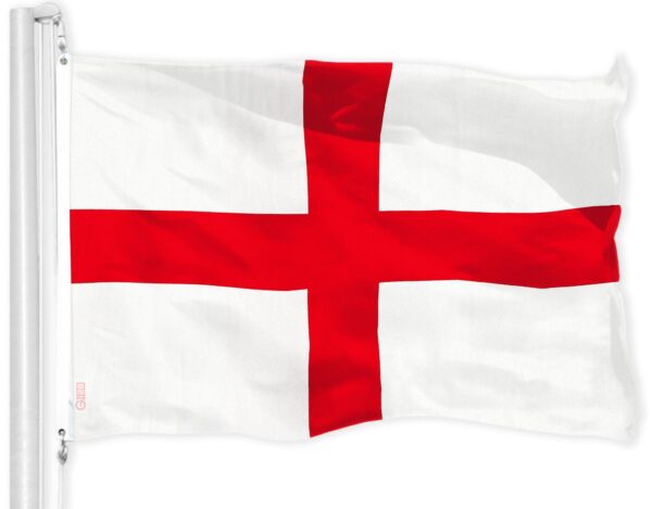 G128 Combo Pack: USA American Flag 3x5 Ft 150D Printed Stars & England (English) Flag 3x5 Ft 150D Printed - Image 2