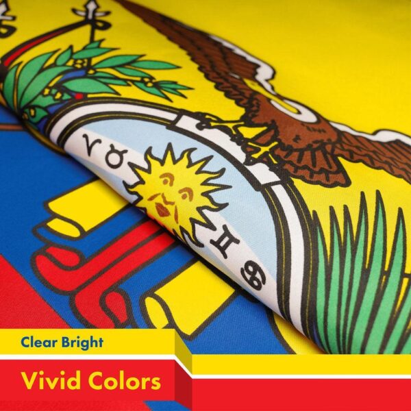 G128 3 Pack: Ecuador Ecuadorian Flag | 3x5 Ft | LiteWeave Pro Series Printed 150D Polyester | Country Flag, Indoor/Outdoor, Vibrant Colors, Brass Grommets, Thicker and More Durable Than 100D 75D Poly - Image 3