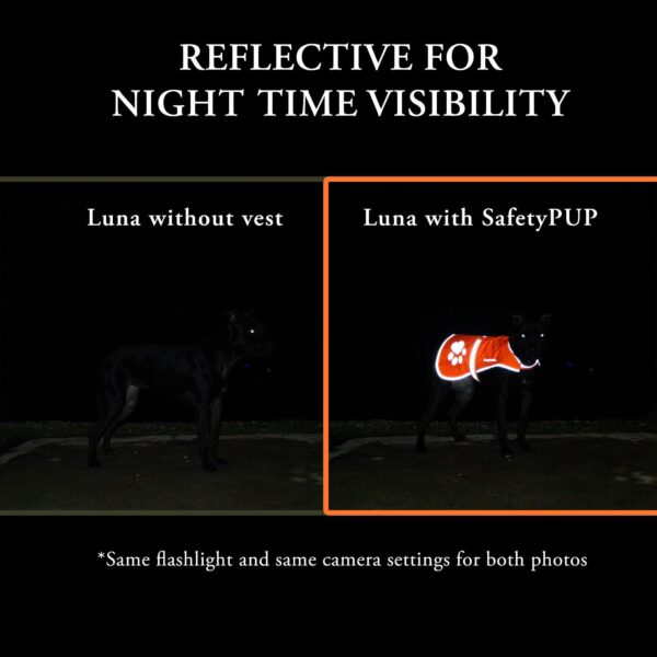 Dog Reflective Vest Sizes to Fit Dogs 14 lbs to 130 lbs    Hi Vis Safety Vest Keeps Dogs Visible On and Off Leash in Both Urban and Rural Environments. (X Small) - Image 3