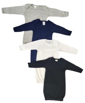 Unisex Newborn Baby 4 Piece Gown Set Nc_0894