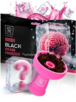 M. ROSENFELD Hookah Shisha Black Brain Freezer   Tea Leaves Herbal   3.5 ounce 100 Gram   Hookah Flavors Nicotine Free Molasses & Nicotine Free Shisha with Organic Brain Freezer Shisha Hookah Flavor