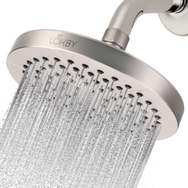 6  High Pressure Shower Head   Waterfall Shower Head   Rain Shower Head with Chrome Plated Finish   Water Pressure Boosting Showerhead Tool less 1 Min Installation   High Flow Bathroom Shower