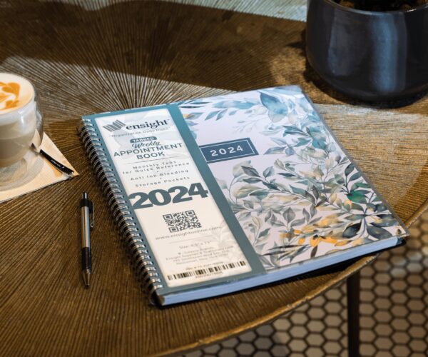 2024 Appointment Book & Planner    8.5 x 11 inches Large Tabbed Daily Hourly Weekly Planner Calendar and Schedule Book 15 Minute time Slots Business and Personal Planner Jan 2024   Jan 2025 (Floral) - Image 5