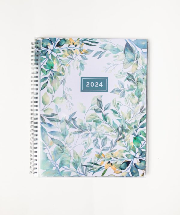 2024 Appointment Book & Planner    8.5 x 11 inches Large Tabbed Daily Hourly Weekly Planner Calendar and Schedule Book 15 Minute time Slots Business and Personal Planner Jan 2024   Jan 2025 (Floral) - Image 6