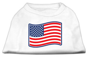 Paws And Stripes Screen Print Shirts  White L