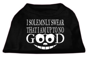 Up To No Good Screen Print Shirt Black Med (12)