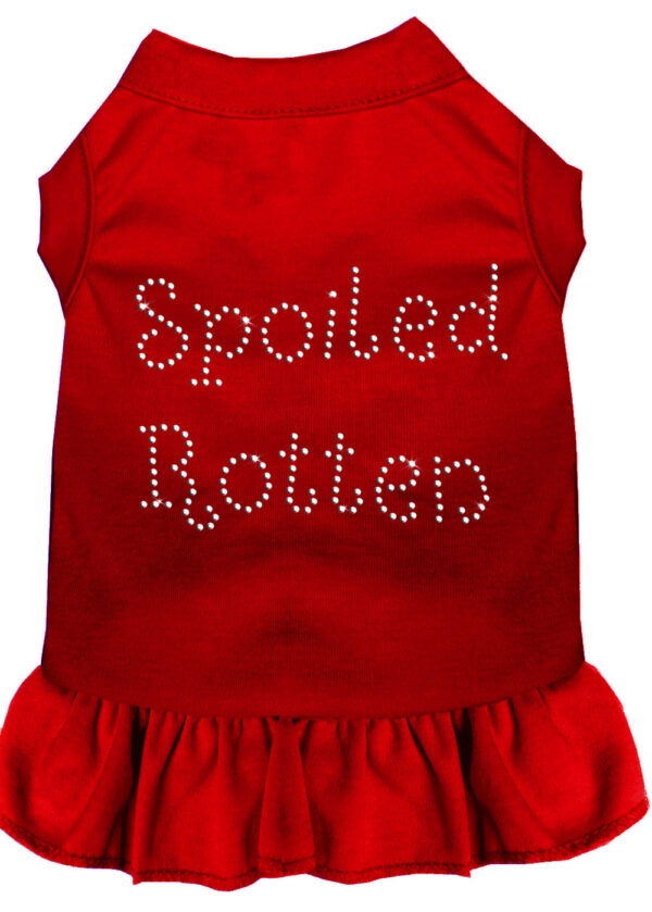Spoiled Rotten Rhinestone Dress Red Xxxl