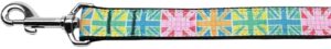 Multi-color Uk Flag Nylon Dog Leash 3/8 Inch Wide 6ft Long