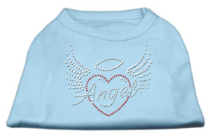 Angel Heart Rhinestone Dog Shirt Baby Blue Xxxl (20)