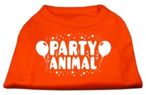 Party Animal Screen Print Shirt Orange Xxl (18)