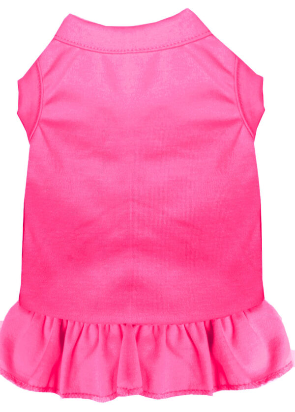 Plain Pet Dress Bright Pink Med
