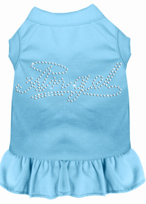 Rhinestone Angel Dress Baby Blue Xxxl