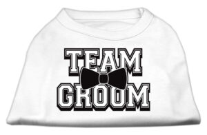 Team Groom Screen Print Shirt White Xxl