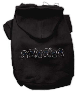 Beach Sandals Rhinestone Hoodies Black Xl (16)
