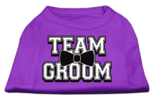 Team Groom Screen Print Shirt Purple Xxl