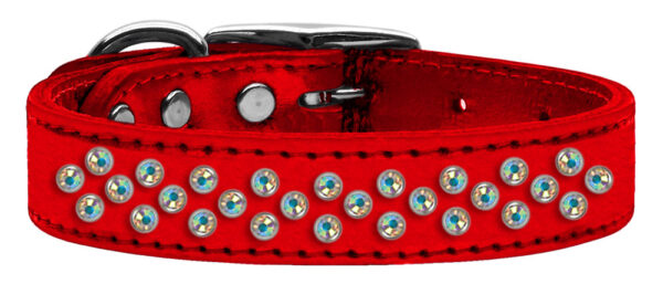 Sprinkles Ab Crystal Metallic Leather Red 18