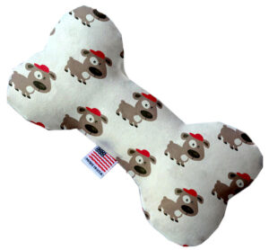 Fresh Pup 8 Inch Canvas Bone Dog Toy
