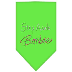 Step Aside Barbie Rhinestone Bandana Lime Green Small