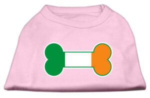 Bone Flag Ireland Screen Print Shirt Light Pink  Med