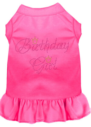 Birthday Girl Rhinestone Dress Bright Pink Xxl