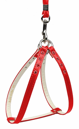 Step-in Harness Red W/ Red Stones 20