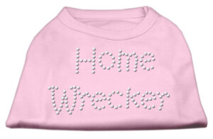Home Wrecker Rhinestone Shirts Light Pink S