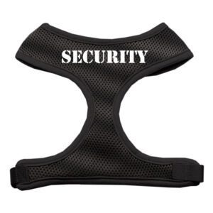 Security Design Soft Mesh Pet Harness Black Medium