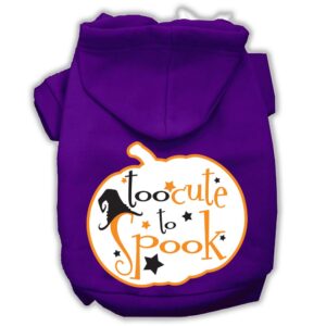 Too Cute To Spook Screenprint Hoodie Purple L (14)