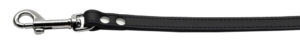 Fashionable Leather Dog Leash Black 1/2'' Wide