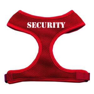 Security Design Soft Mesh Pet Harness Red Medium