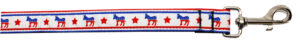 Political Nylon Democrat Pet Leash 5/8in By 4ft
