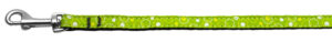 Retro Nylon Ribbon Collar Lime Green 3/8 Wide 6ft Lsh