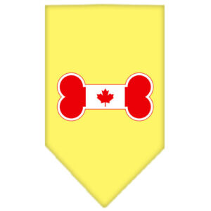 Bone Flag Canadian  Screen Print Bandana Yellow Large
