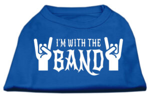 With The Band Screen Print Shirt Blue Med (12)