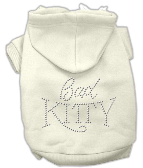 Bad Kitty Rhinestud Hoodie Cream Xxl (18)