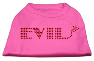 Evil Rhinestone Shirts Bright Pink Xl