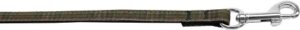 Plaid Nylon Collar  Brown 3/8 Wide 4ft Lsh