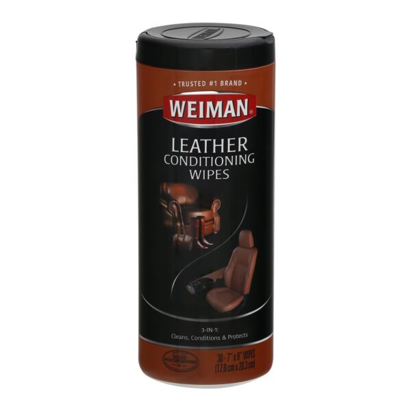 Weiman Leather Wipes - Case Of 4 - 30 Count