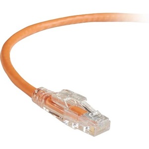 Black Box GigaBase 3 CAT5e 350-MHz Lockable Patch Cable (UTP), Orange, 10-ft. (3.0-m)