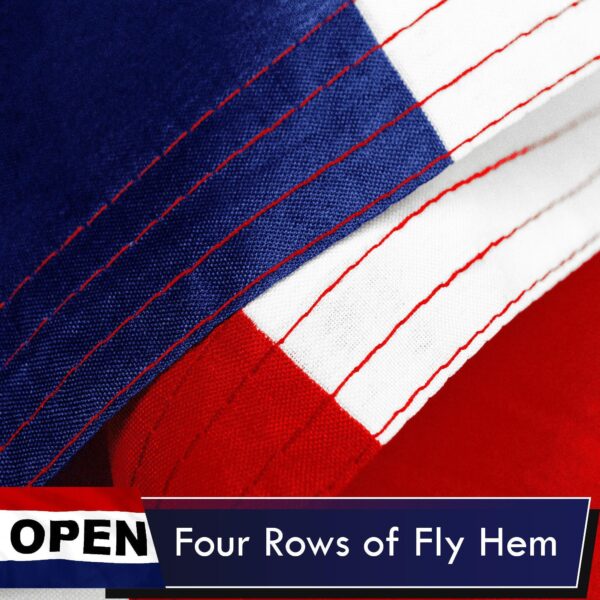 G128 Combo Pack: USA American Flag 3x5 Ft 75D Printed Stars & Open Sign Flag 3x5 Ft 75D Printed - Image 5