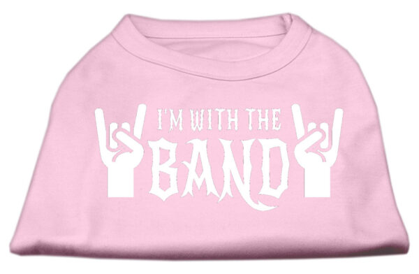 With The Band Screen Print Shirt Light Pink Med (12)