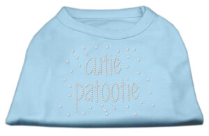 Cutie Patootie Rhinestone Shirts Baby Blue Xs