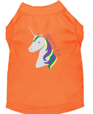 Unicorns Rock Embroidered Dog Shirt Orange Xxl (18)