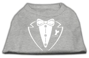 Tuxedo Screen Print Shirt Grey Xl