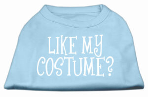 Like My Costume? Screen Print Shirt Baby Blue S (10)