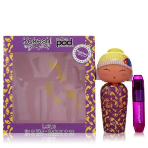 Kokeshi Lotus by Kokeshi Gift Set -- 1.7 oz Eau de Toilette + .16 oz Refillable PerfumePod for Women
